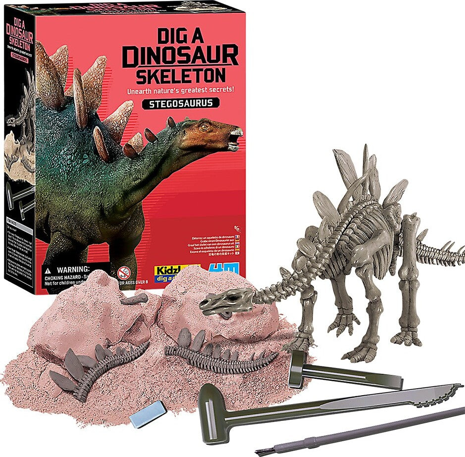 Kidzlabs - Dig A Dinosaur Skeleton - Stegosaurus