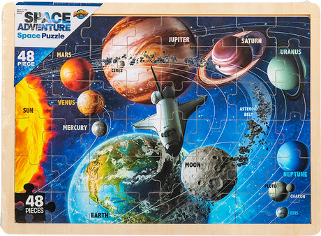 15.75" X 11.75" 48pc Space Puzzle