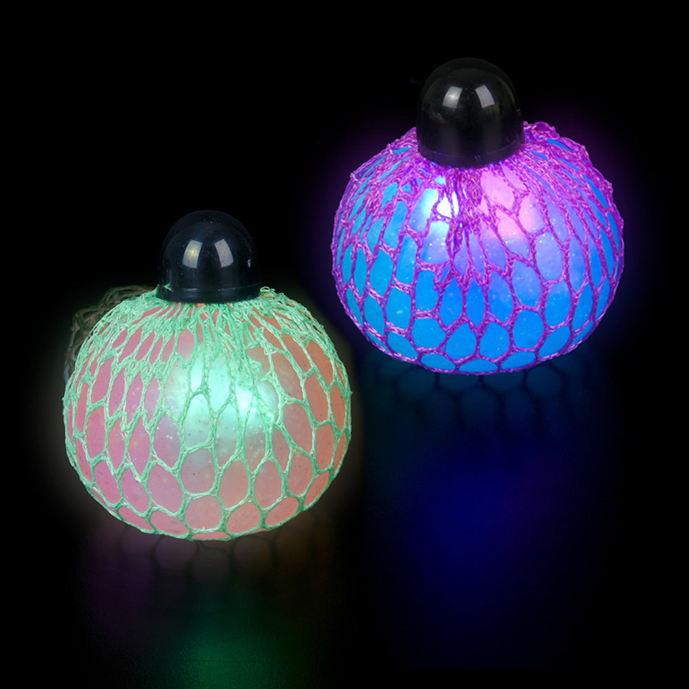 2.33" Light-up Squeeze Mesh Grape Ball