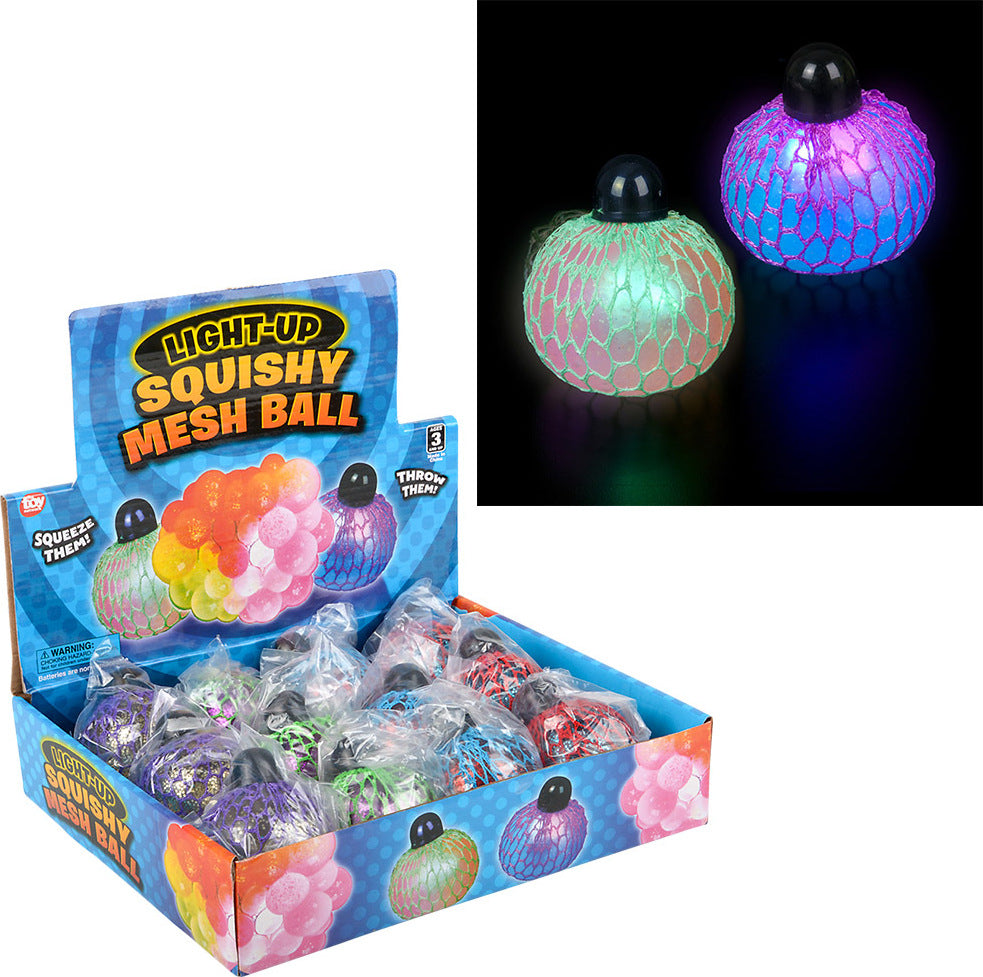 2.33" Light-up Squeeze Mesh Grape Ball