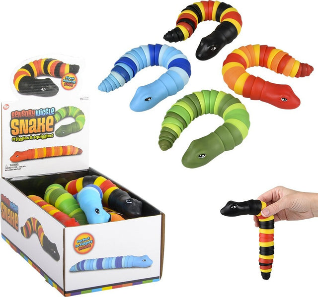 9.33" Wiggle Sensory Snake (assortment - sold individually)