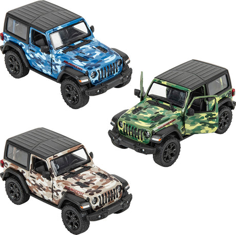 5" Die-cast 2018 Jeep Wrangler Camo Hard Top