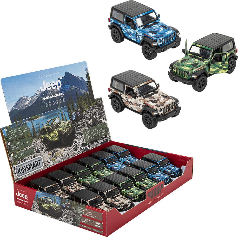 5" Die-cast 2018 Jeep Wrangler Camo Hard Top