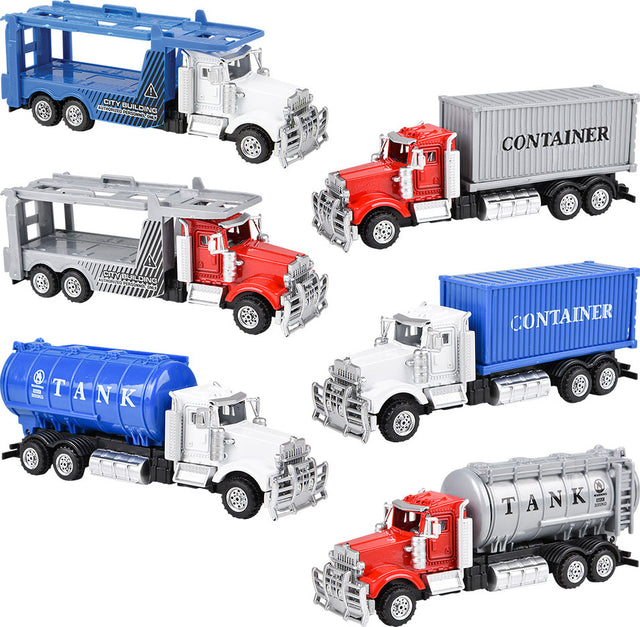 6" Die-cast Container Trucks