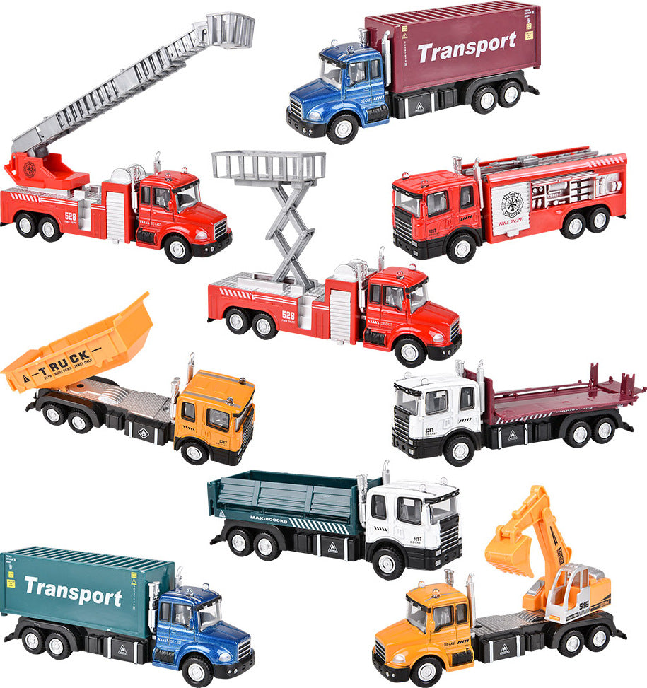 6" Die-cast Pull Back Truck Assortment