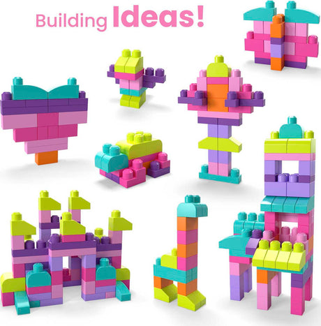 Mega Bloks First Builders Big Building Bag Pink 