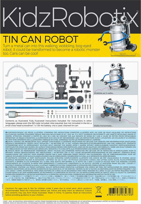 4M Kidz Robotix Tin Can Robot 