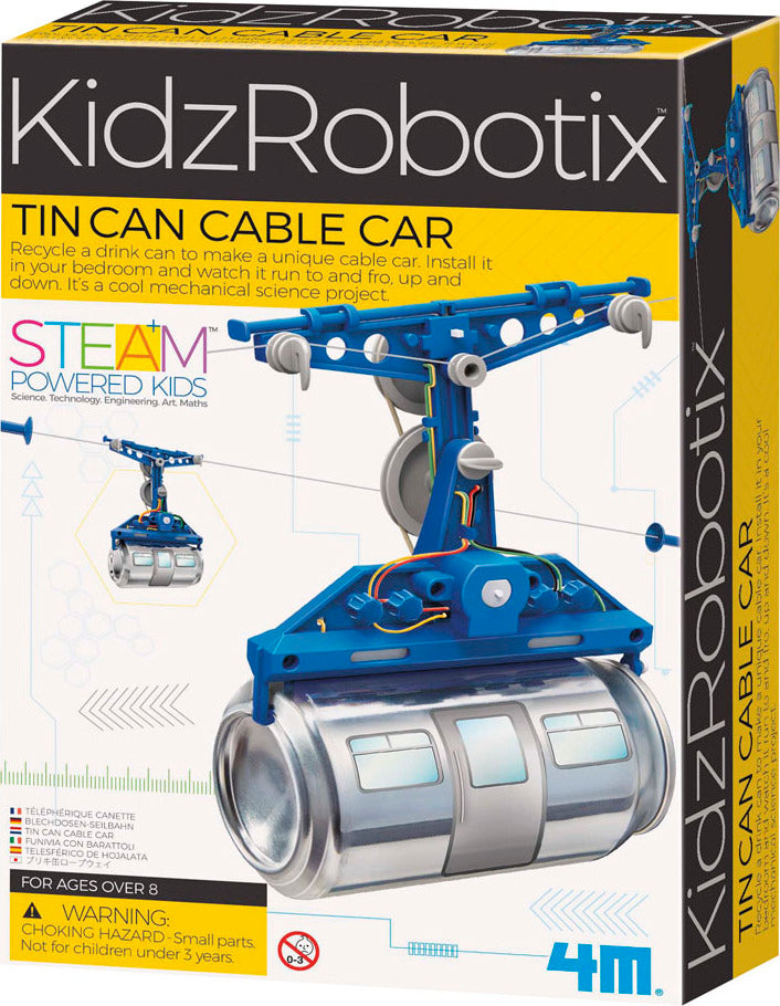 4M Kidz Robotix Tin Can Cable Car 