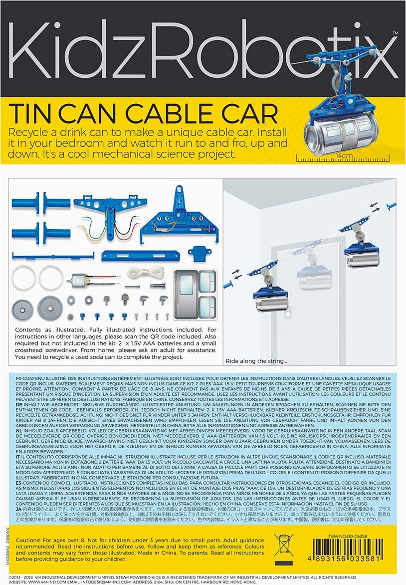 Kidzlabs Tin Can Cable Car – Toys on the Square