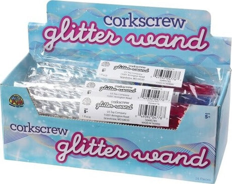 Corkscrew Glitter Wand