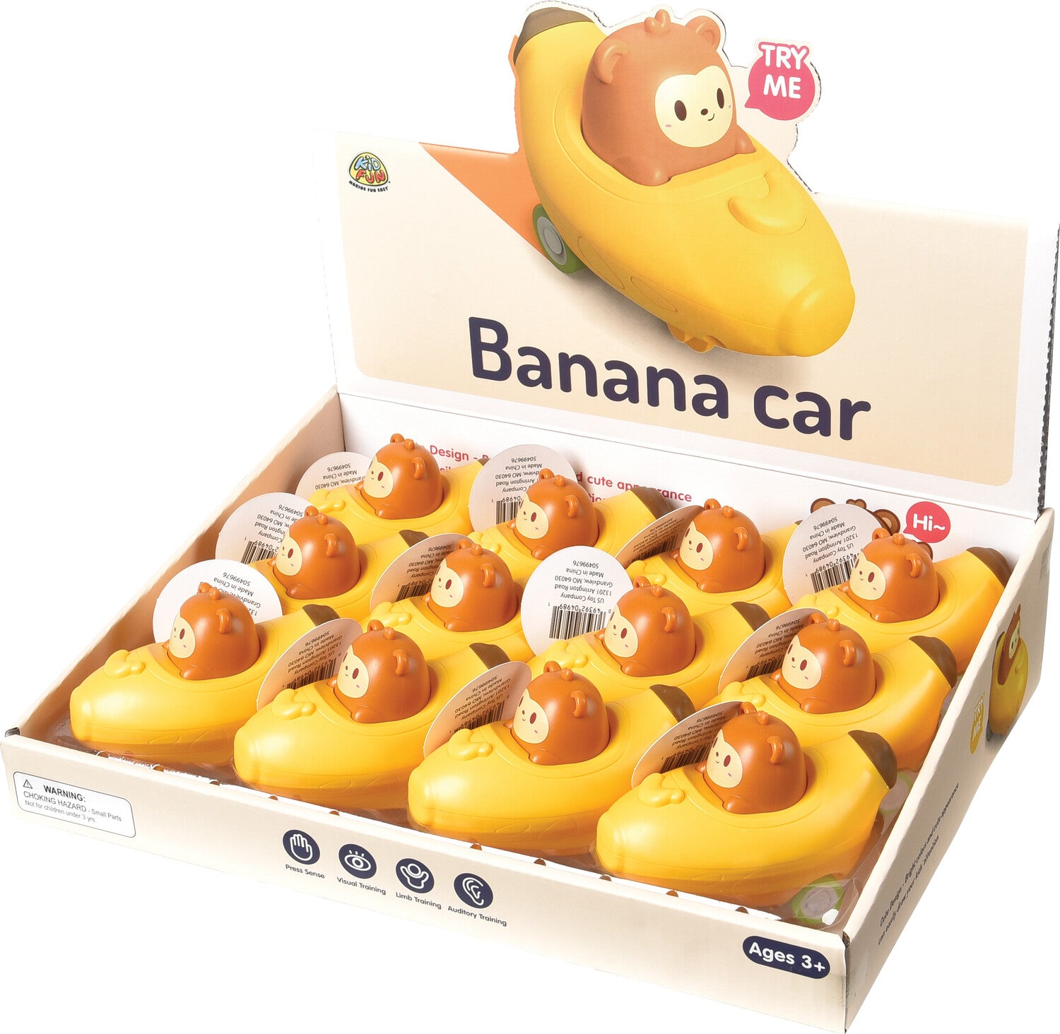 Press and Go Banana Car Press and Go Banana Car