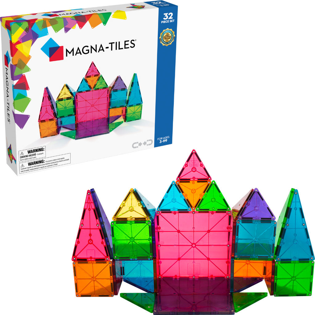 マグナタイルズ 200ピース Magna-Tiles CLEAR COLORS MAGNA-TILES® Clear Colors 100 Piece Set – Kidz Toys