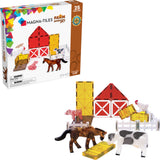 MAGNA-TILES Farm Animals 25-Piece Magnetic Construction Set, The ORIGINAL Magnetic Building Brand