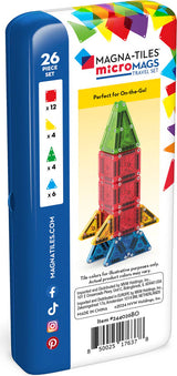 Magna-Tiles  microMAGS Travel (26 Piece Set)