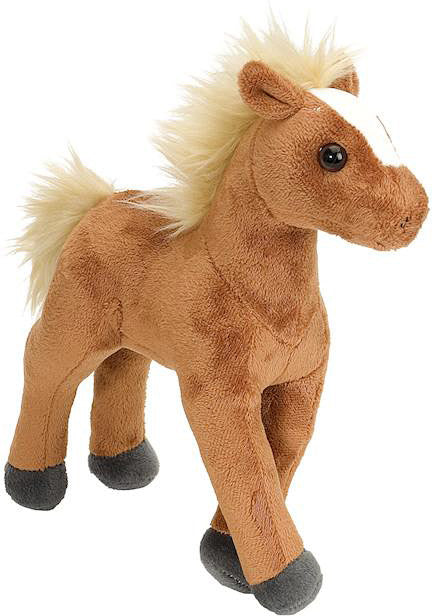 Brown Standing Foal Stuffed Animal - 8"